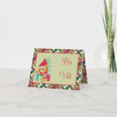 Little Dog Festive Feiertagskarte (Rückseite)