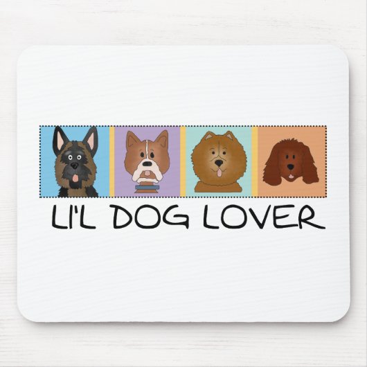 Little Dog Lover Tshirts und Geschenke Mousepad (Vorne)