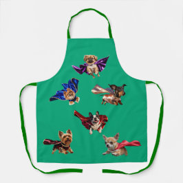 Little Dog Superhero Apron Schürze