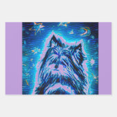 Little Doggy in blau Geschenkpapier Set (Vorderseite 3)