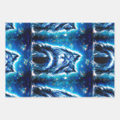 Little Doggy in blau Geschenkpapier Set (Vorderseite 2)