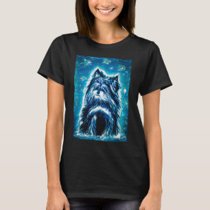 Little Doggy in blau T-Shirt