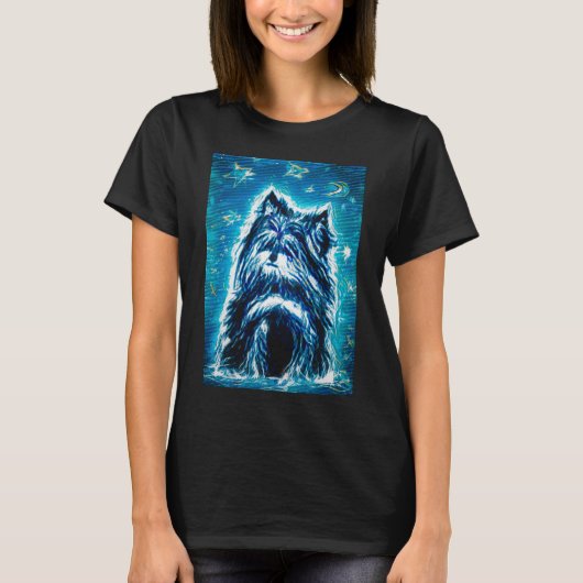 Little Doggy in blau T-Shirt (Vorderseite)