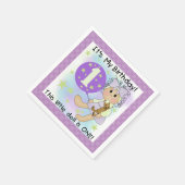 Little Doll Girl 1. Geburtstagspapier Napkins Serviette (Ecke)