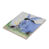 Little Donkey and Daisy Keramik Tile - Malerei Fliese (Seite)