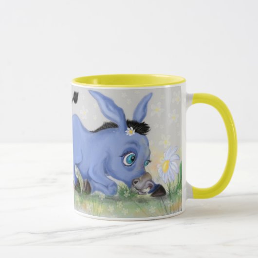 Little Donkey and Daisy - Niedlich Tasse (Rechts)