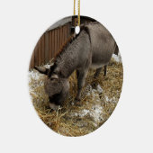 Little Donkey Christmas Keramik Ornament (Rechts)