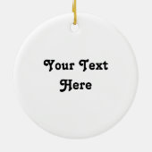 Little Donkey Christmas Keramik Ornament (Hinten)