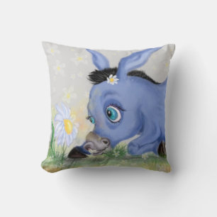 Little Donkey und Daisy Funny Pillow Kissen