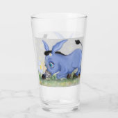 Little Donkey und Daisy Glass Glas (Rückseite)