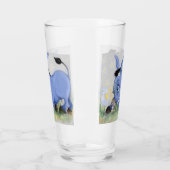 Little Donkey und Daisy Glass Glas (Links)
