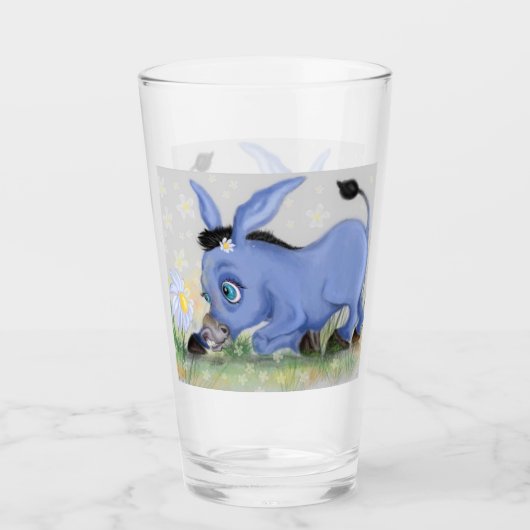Little Donkey und Daisy Glass Glas (Vorderseite)