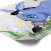 Little Donkey und Daisy Poster malen Ihren Text (Ecke)