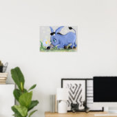 Little Donkey und Daisy Poster malen Ihren Text (Heimbüro)
