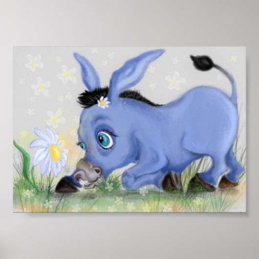 Little Donkey und Daisy Poster malen Ihren Text (Vorne)