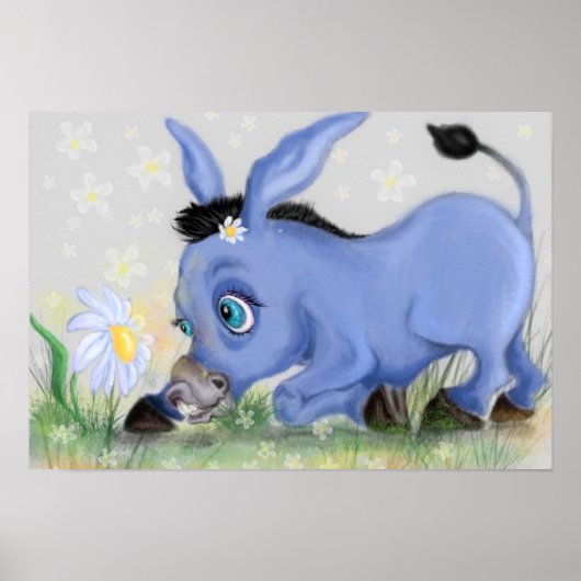 Little Donkey und Daisy Poster malen Ihren Text (Vorne)