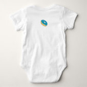 Little Donut - Baby Boy Jersey Bodysuit. Baby Strampler (Rückseite)