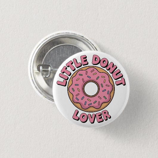 Little Donut Lover | Kinder Button (Vorne & Hinten)