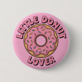 Little Donut Lover | Kinder Button (Vorderseite)