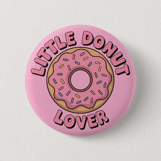 Little Donut Lover | Kinder Button (Vorderseite)