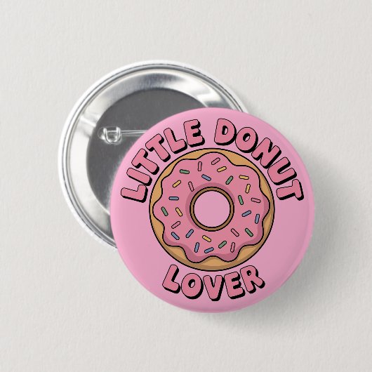 Little Donut Lover | Kinder Button (Vorne & Hinten)