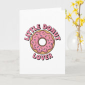 Little Donut Lover | Kinder Karte (Gelbe Blume)