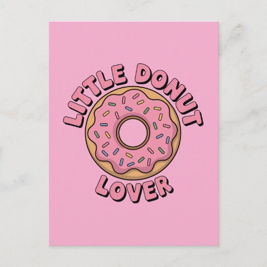 Little Donut Lover | Kinder Postkarte (Vorderseite)