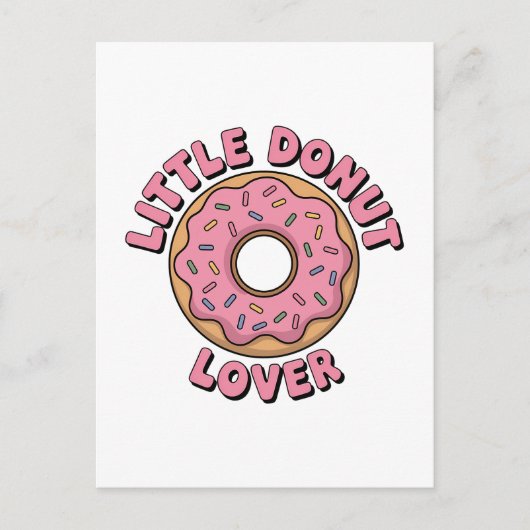 Little Donut Lover | Kinder Postkarte (Vorderseite)