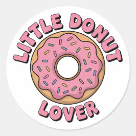 Little Donut Lover | Kinder Runder Aufkleber