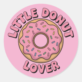 Little Donut Lover | Kinder Runder Aufkleber