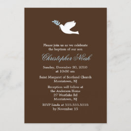 Little Dove Boy Christening and Taufe Einladung