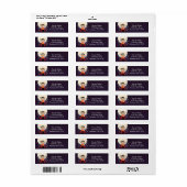 Little Dracula Halloween-Party Address Labels (Vorne)