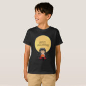 Little Dracula Halloween Vampire & Moon Custom T-Shirt (Vorne ganz)