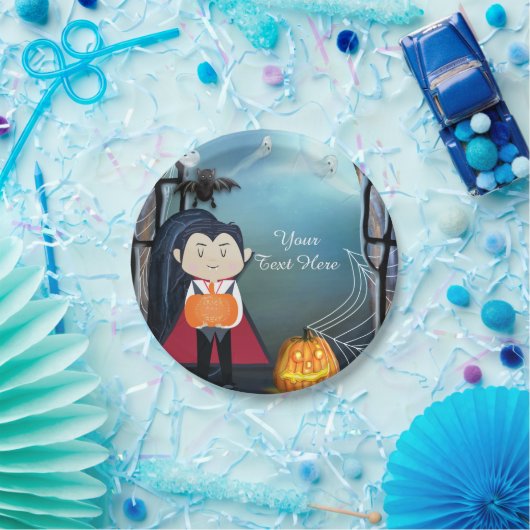 Little Dracula Vampire Halloween Party Pappteller (Party)