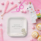 Little Dragon Almost Here Baby Shower Party Pappteller (Party)