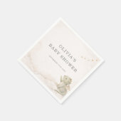 Little Dragon Almost Here Baby Shower Party Serviette (Ecke)