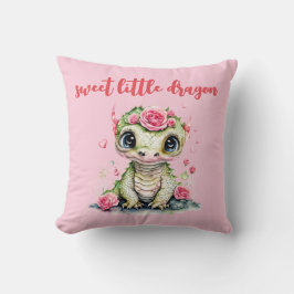 Little Dragon Geburtsstat niedlich grüne Wasserfar Kissen