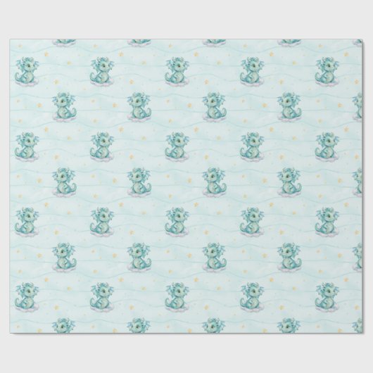 Little Dragon Geschenkpapier (Flach)