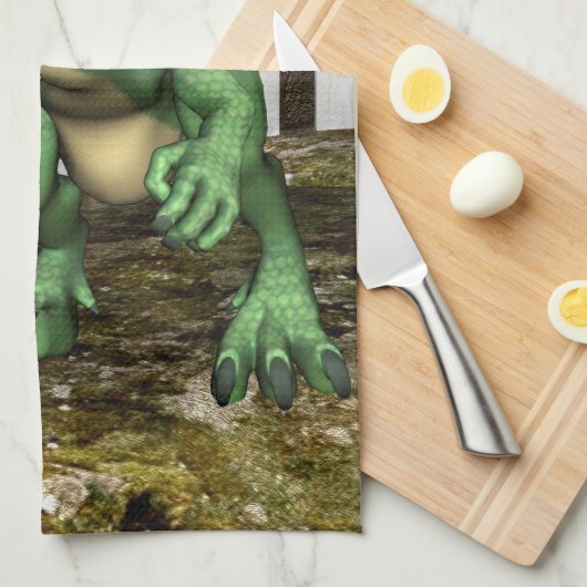 Little Dragon Geschirrtuch (Viertel Falte)