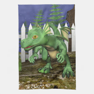 Little Dragon Geschirrtuch