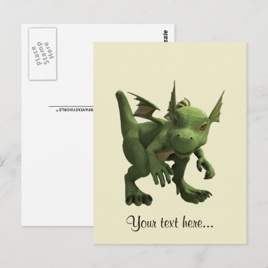 Little Dragon Postkarte (Vorne/Hinten)