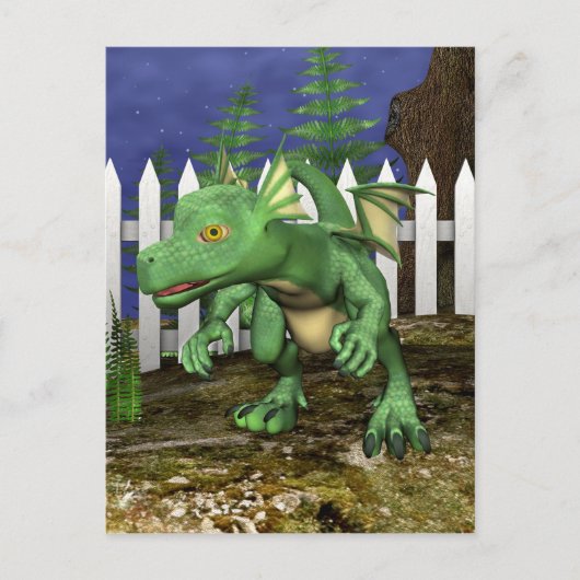 Little Dragon Postkarte (Vorderseite)