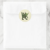 Little Dragon Runder Aufkleber (Tasche)