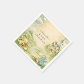 Little Dragon Storybook Baby Shower Serviette (Ecke)