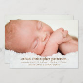 Little Dream Two Foto Moderne Geburtsankündigung Ankündigung (Vorne/Hinten)