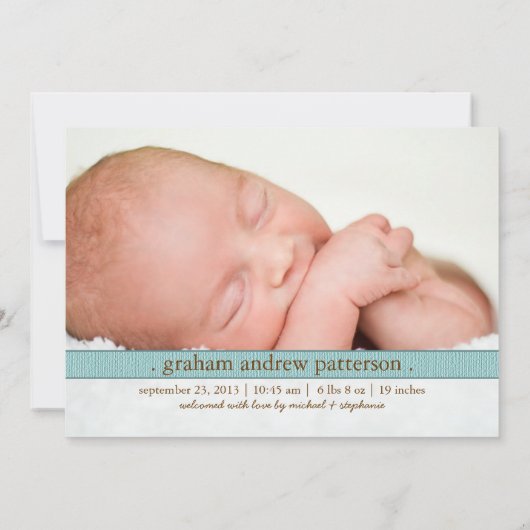 Little Dream Two Foto Moderne Geburtsankündigung Ankündigung (Rückseite)