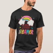 Little Dreamer Fluffy Cloud Rainbow T-Shirt (Vorderseite)