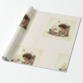 Little Drummer Boy Black Nativity Wrapping Paper 1 Geschenkpapier (Ungerollt)