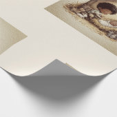 Little Drummer Boy Black Nativity Wrapping Paper 2 Geschenkpapier (Ecke)