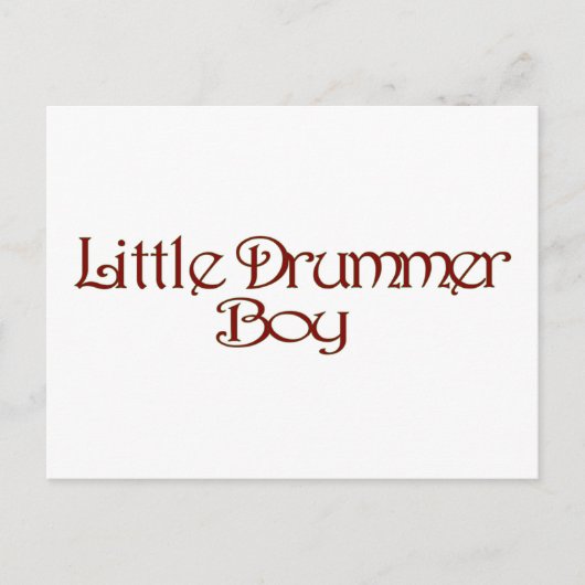 Little Drummer Boy Postkarte (Vorderseite)